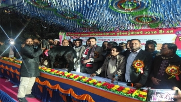 ফুটবল টুর্নামেন্টে চ্যাম্পিয়ন চাঁদবাড়িয়া মানব কল্যাণ একাদশ